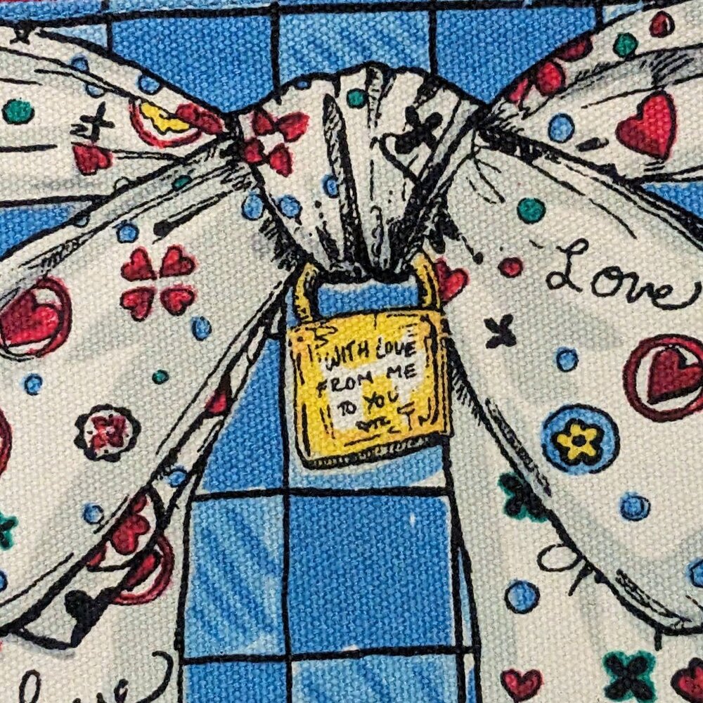 Brighton "With Love From Me To You" Makeup/Pencil Bag Preowned - Picture 3 of 5